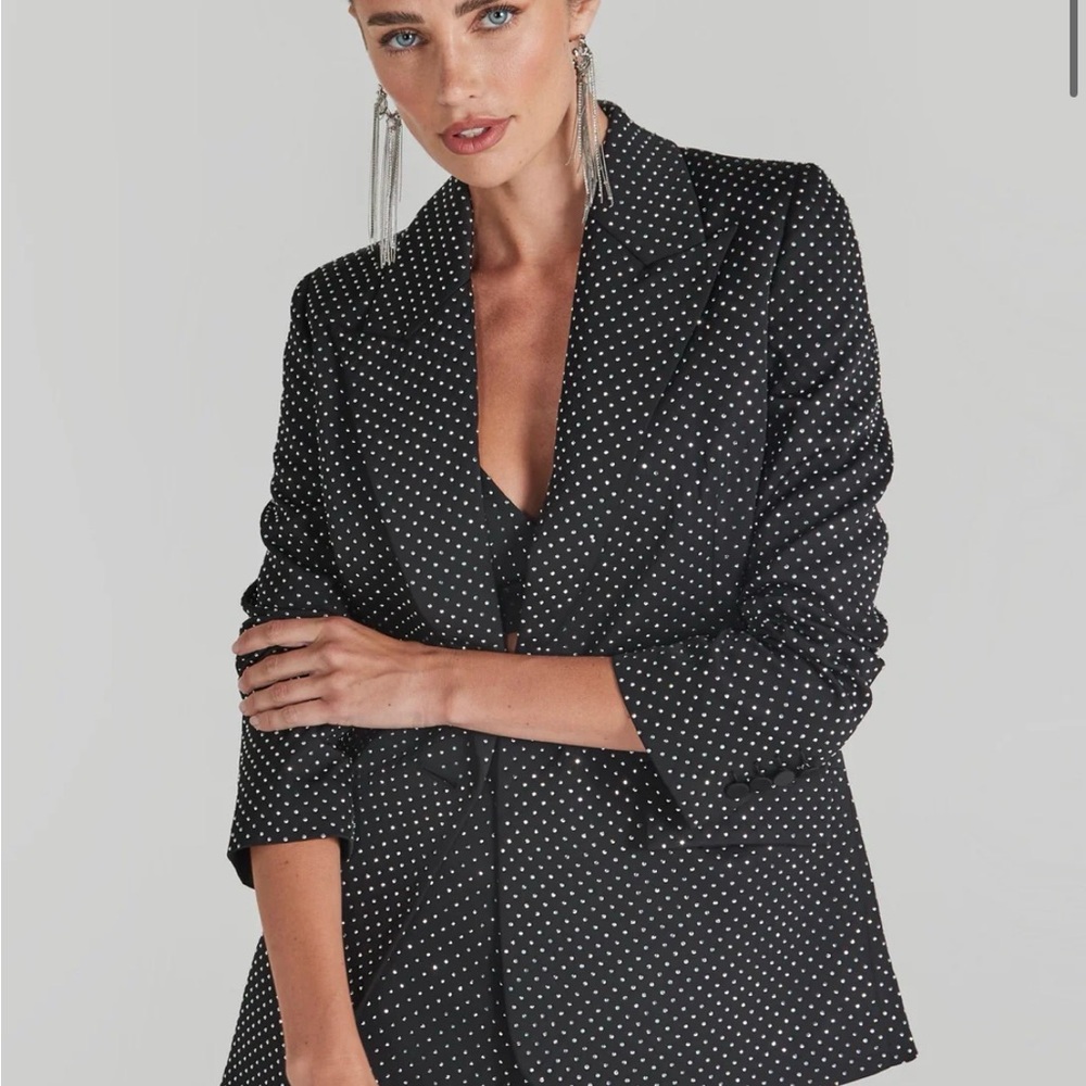 NADINE MERABI - “KIRA” BLACK BLAZER (XL - US size 12)